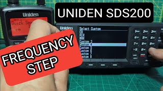 UNIDEN SDS100 /125 - QUICK FREQ STEP CHANGE - MANUAL SEARCH 