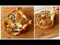 10 mins Instant Cheese Garlic Bread on Tawa | 10 mins Garlic Cheesy Pull Apart Bread | Garlic Bread