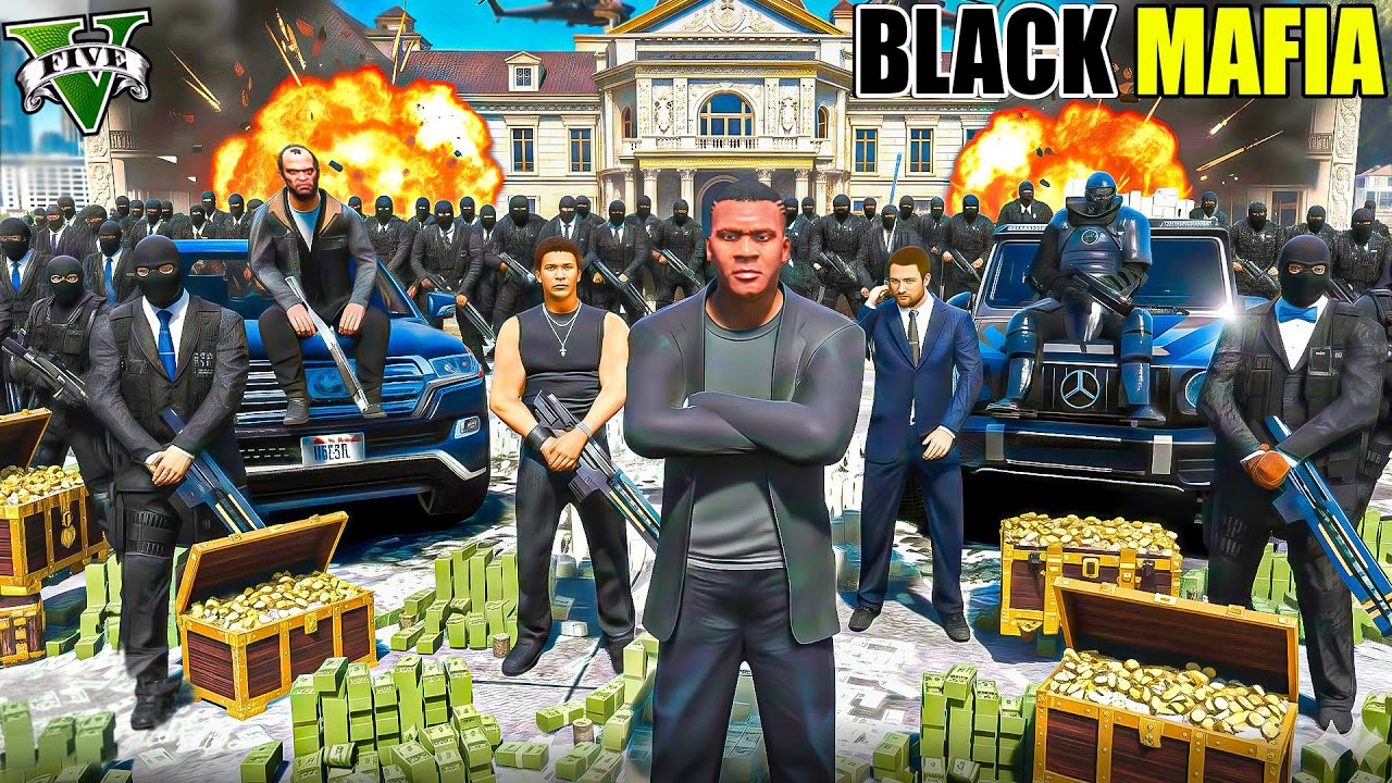 Franklin Become The Biggest BLACK MAFIA of Los Santos in GTA 5 | SHINCHAN & CHOP