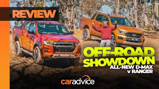 2021 Isuzu D-Max X-Terrain v Ford Ranger Wildtrak Off-road Comparison | CarAdvice Drive