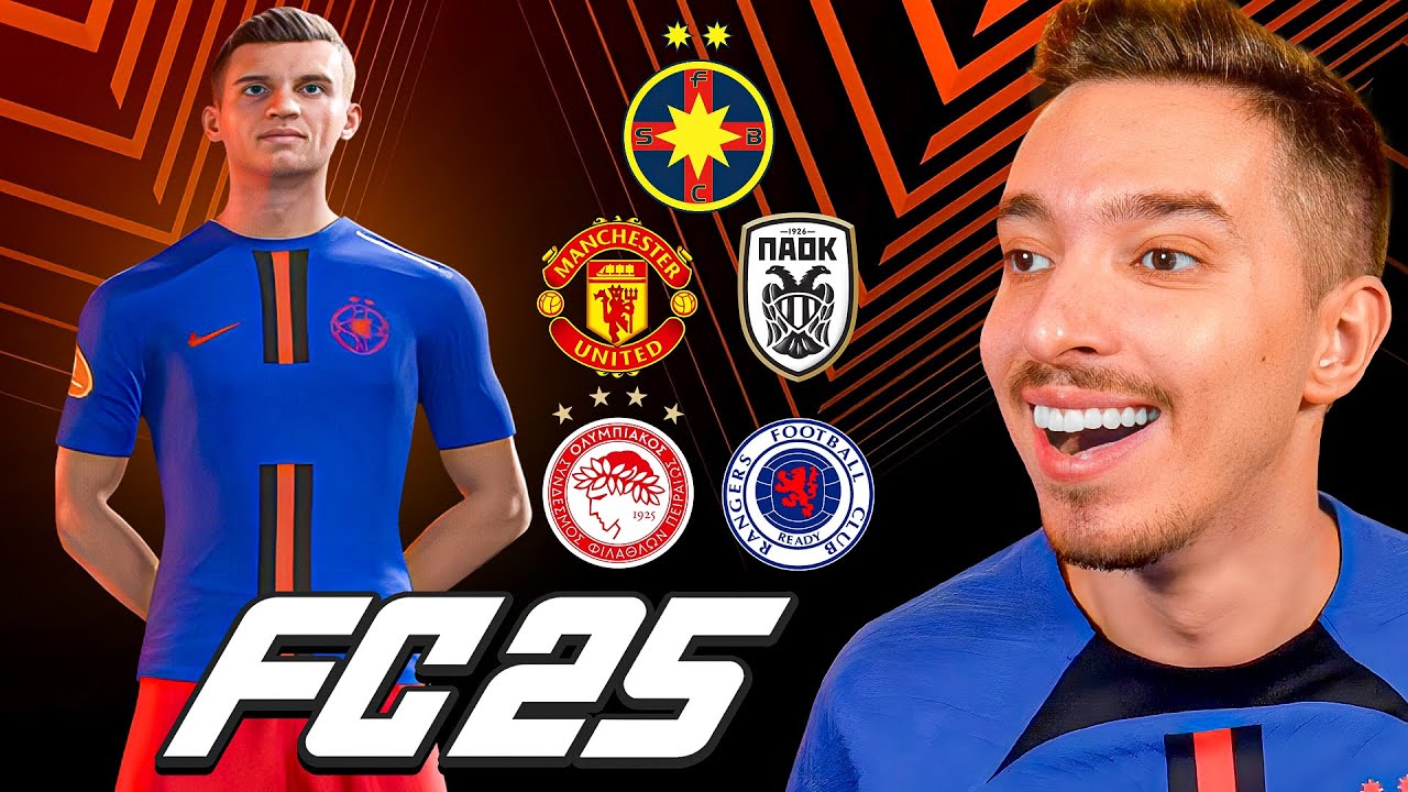 SIMULEZ PARCURSUL CELOR DE LA FCSB DIN EUROPA LEAGUE IN EA FC 25 !!!