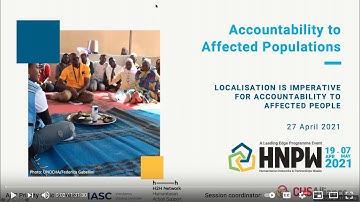 Localization is imperative for Accountability to Affected People