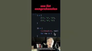 Convert all strings in list of lists to integer in Python 🐍 #shorts