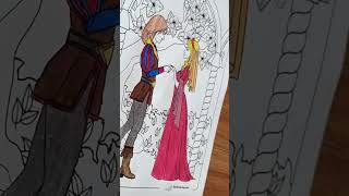 Color the Princess & Prince! 👸👑 #shorts #kidsart #freebie #softcoloring screenshot 2