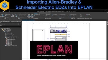 EPLAN Electric P8: Importing Allen Bradley & Schneider Electric EDZs into EPLAN #eplan #electrical
