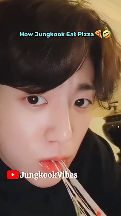 BTS Eating Pizza Normally 🍕 vs Jungkook Devouring It Like a Pro 😂🔥
