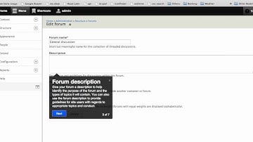 Drupal Forum Module tour