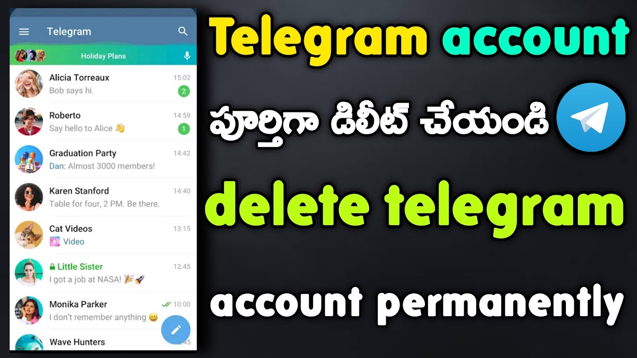 how-to-delete-telegram-account-in-telugu-how-to-delete-telegram