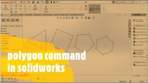 what is polygon command in solidworks? #polygon #command #solidworks