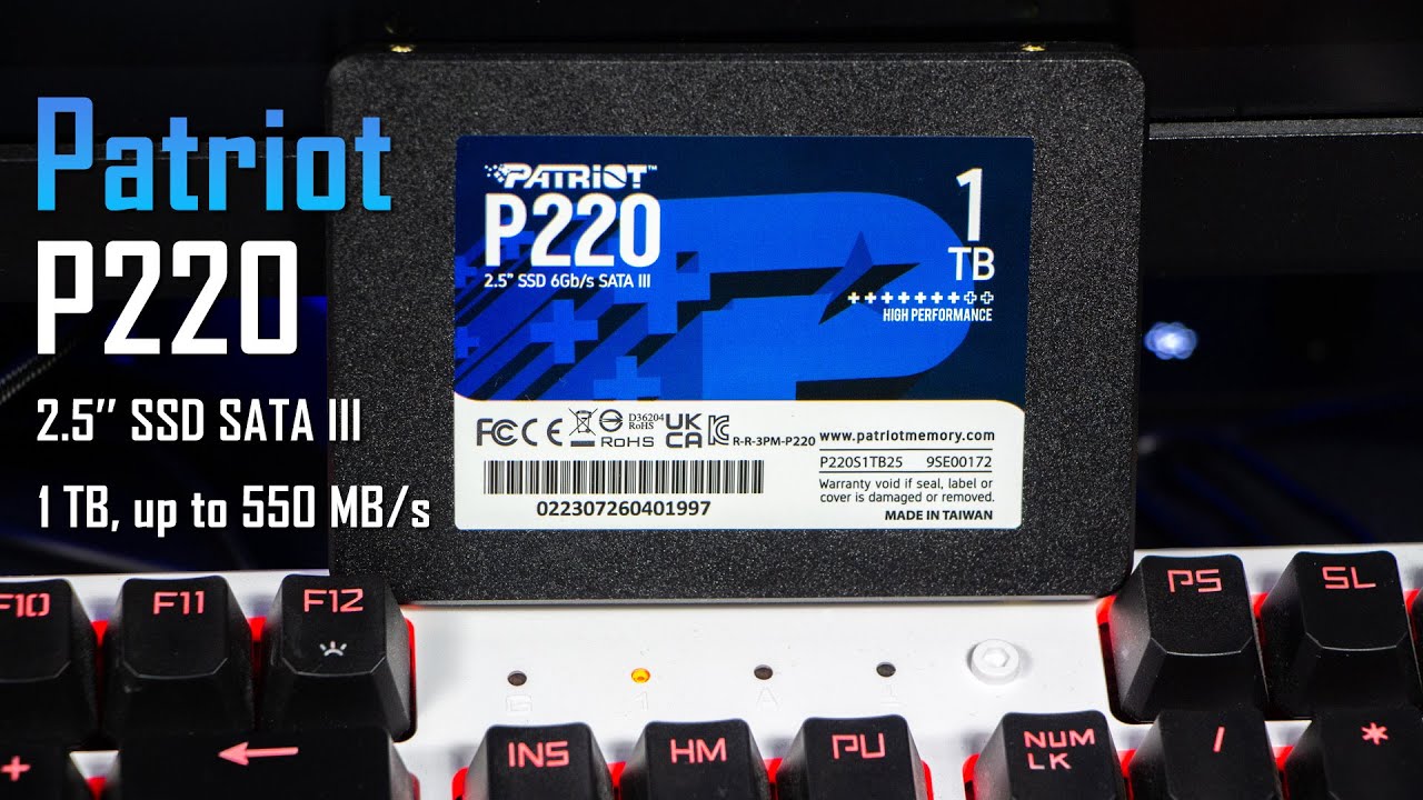 Patriot P220 - Огляд можливостей і тест швидкості доступного SSD