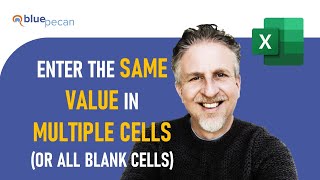 how to enter the same value in multiple cells in excel | enter same value in all blank cells