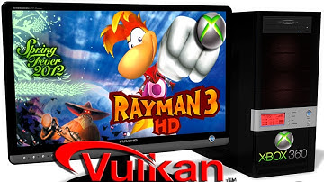 XENIA Xbox 360 Emulator - Rayman 3 HD (2012). Ingame. Vulkan api. Test #2