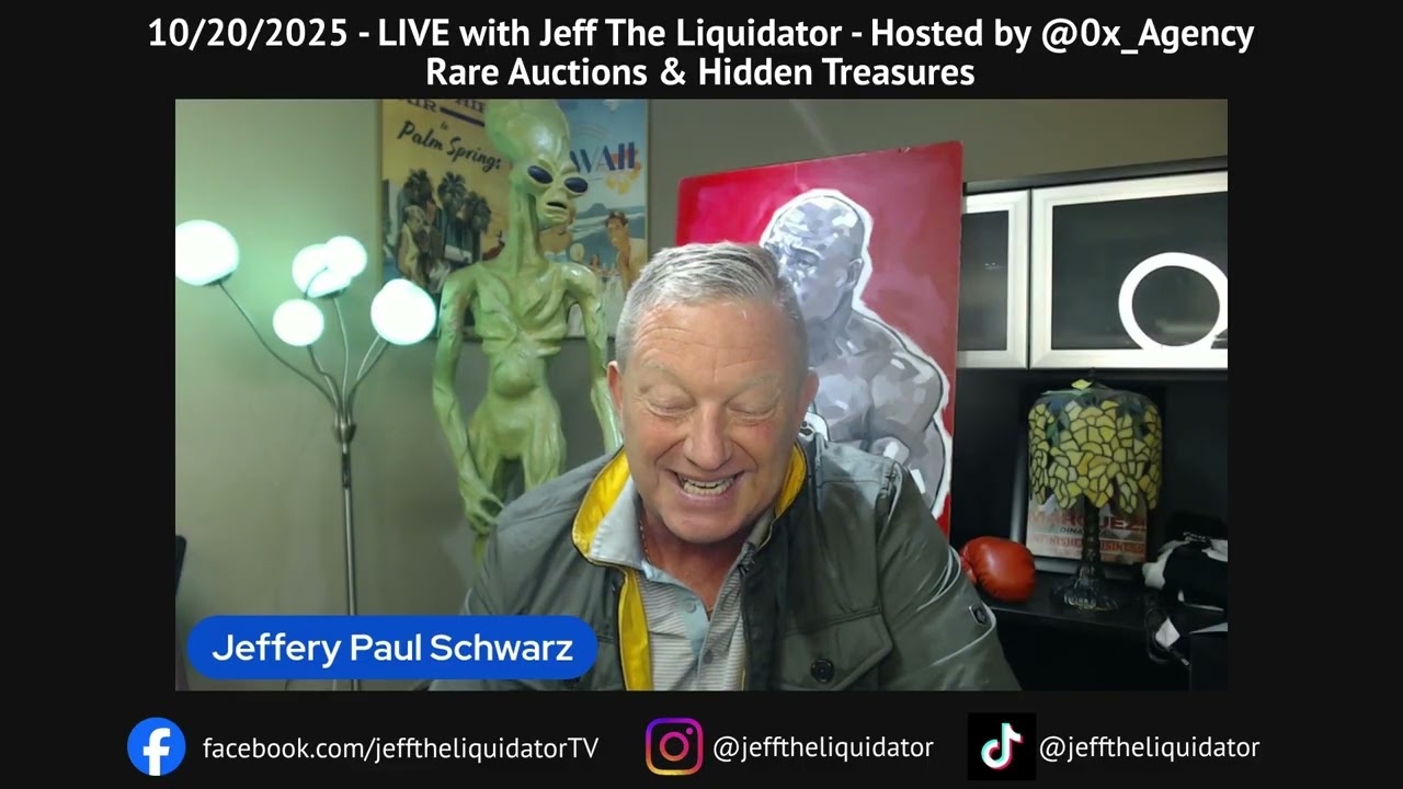10/20/2025 - LIVE with Jeff The Liquidator Hosted by 0x_Agency | Rare Auctions & Hidden Treasures