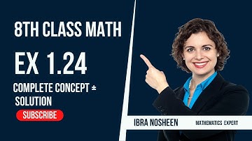 Class 8 Exercise 1.24 SNC PCTB Maths Ex 1.24 Punjab curriculum Text Book Board