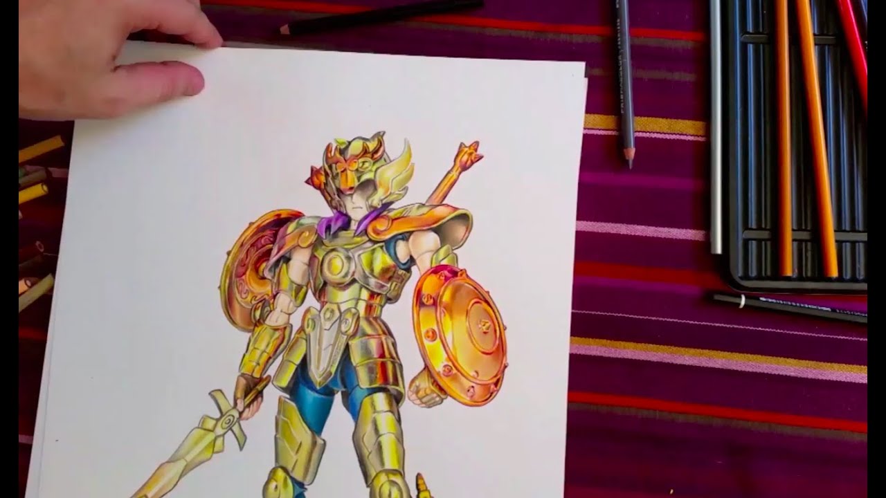 Dohco - Libra Saint Seiya Speed drawing by Alessandro Conti
