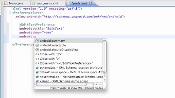 Android Developing Applications Tutorial 54 Setting up Preferences
