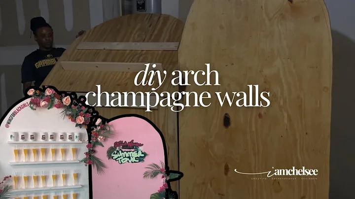 DIY Arch Wall Backdrop, Arch Champagne Wall, Custom Wall Decor for Events and More