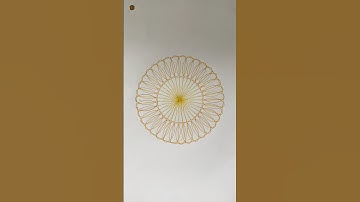 How many rotations did the pen make in total?🤔#art #spirograph #satisfying #relaxing #asmr #shorts