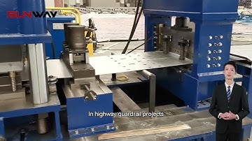 3 Waves Highway Guard Rail Roll Forming Machine