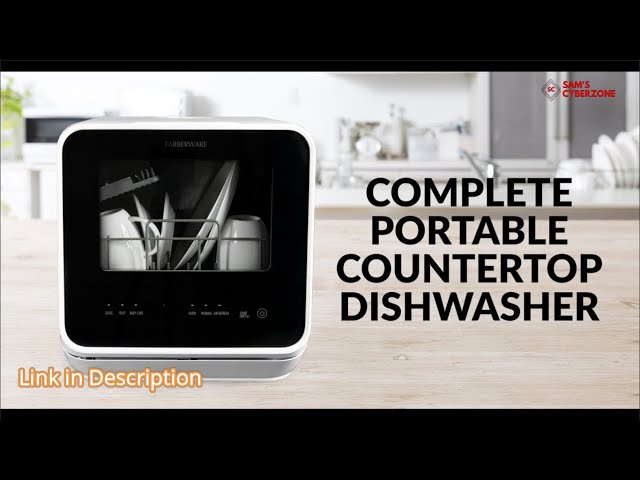 Farberware FDW05ASBWHA Complete Portable Countertop Dishwasher