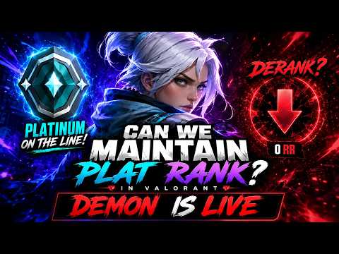 Grinding to Plat in VALORANT ⚡|@demonisliveog #live #valorant