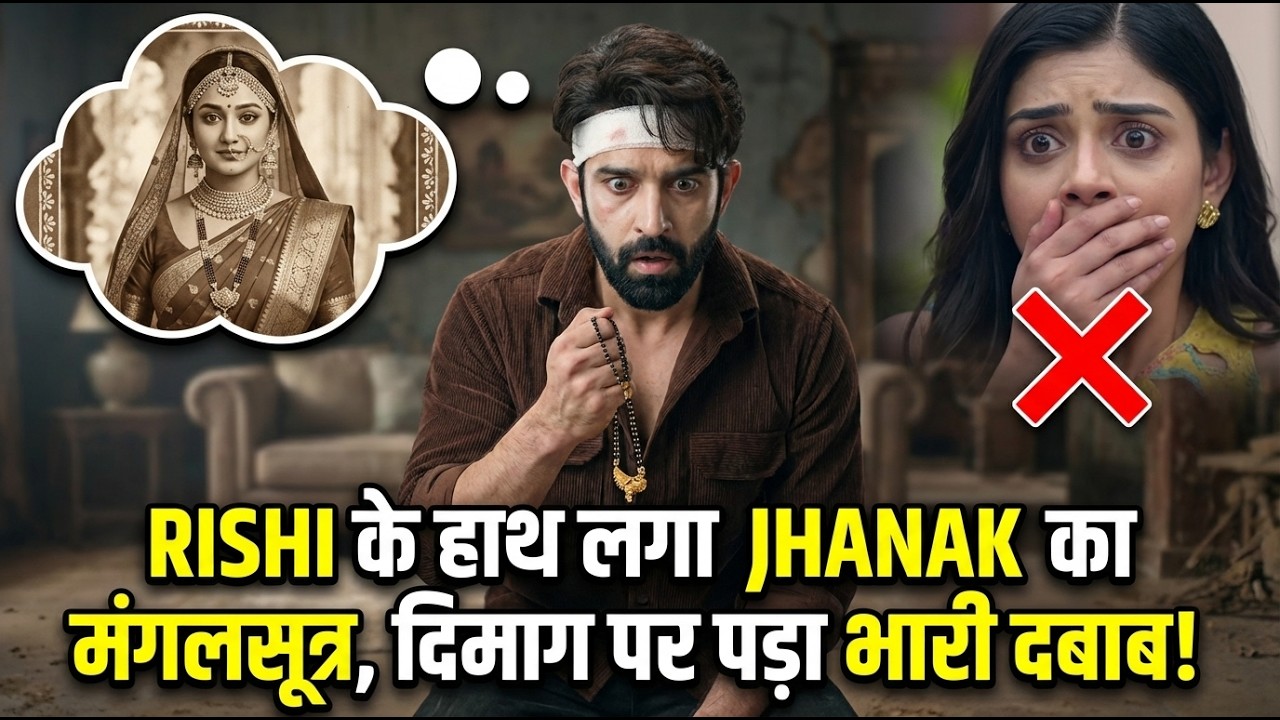 RISHI के हाथ लगा JHANAK का मंगलसूत्र, दिमाग पर पड़ा भारी दबाव! #jhanakupcomingtwist #starplus #drama