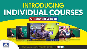 SUBJECT WISE COURSE I GATE MASTERS ACADEMY | AEE / AE ONLINE & OFFLINE
