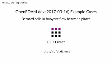 OpenFOAM dev Examples: Bernard Cells in Buoyant Flow between Plates