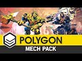 Polygon mech  trailer 3d low poly art for games by syntystudios
