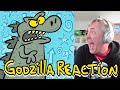 Watching my godzilla cartoons cartoon godzilla