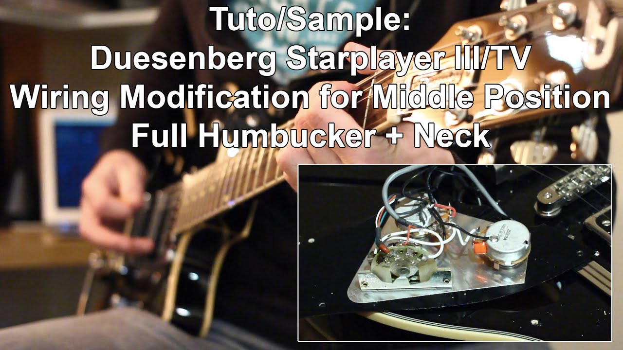 Tuto/Sample: Duesenberg Wiring Modification for Middle Position - YouTube