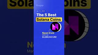 Top 5 Solana Coins to Watch in 2024 #shorts