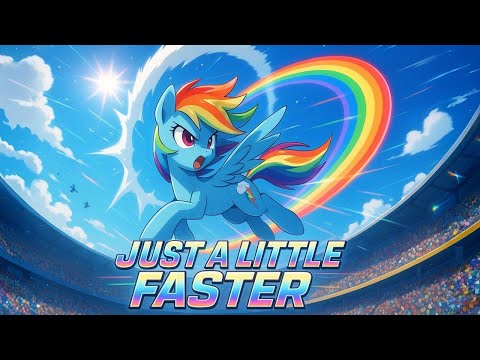 Just A Little Faster Rainbow Dash My Little Pony There For Tomorrow A I Concept Cover