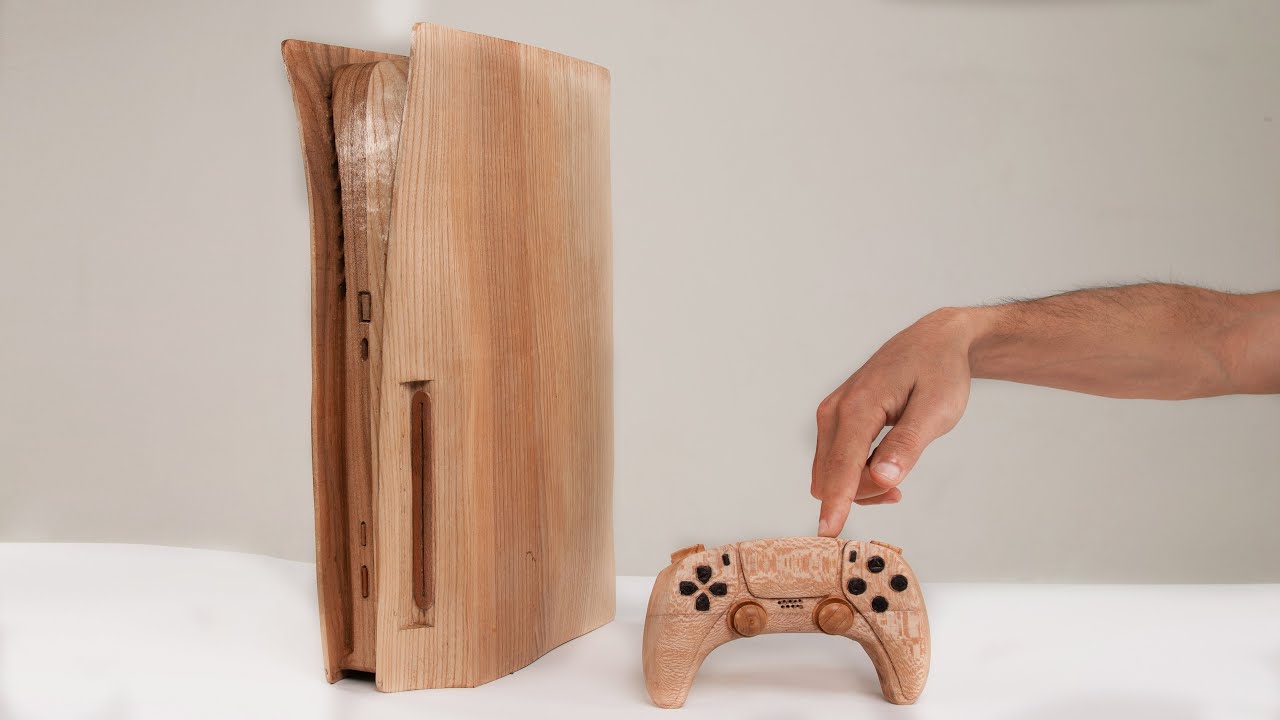 Playstation 5 Wood Carving Wooden Ps5 Youtube