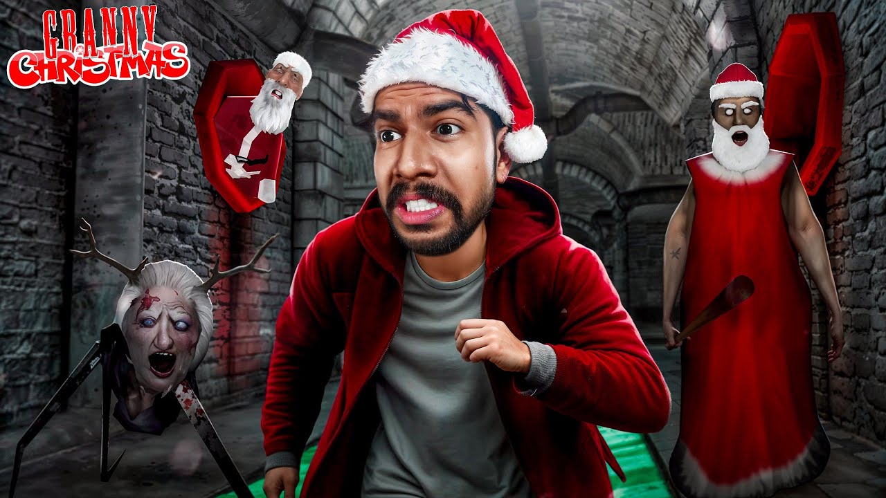 Epic Sewer Escape From Granny's House on Christmas Night!! - YouTube