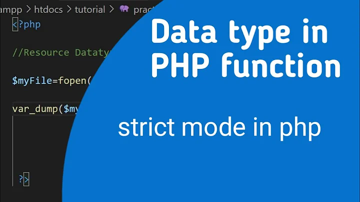 Data type in PHP function and enable strict mode in PHP