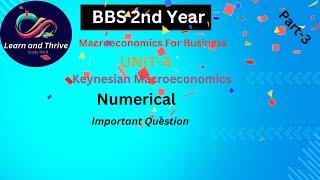 #Part-3 | BBS 2nd Year | Macroeconomics | Unit-4 | Keynesian Macroeconomics | #exam