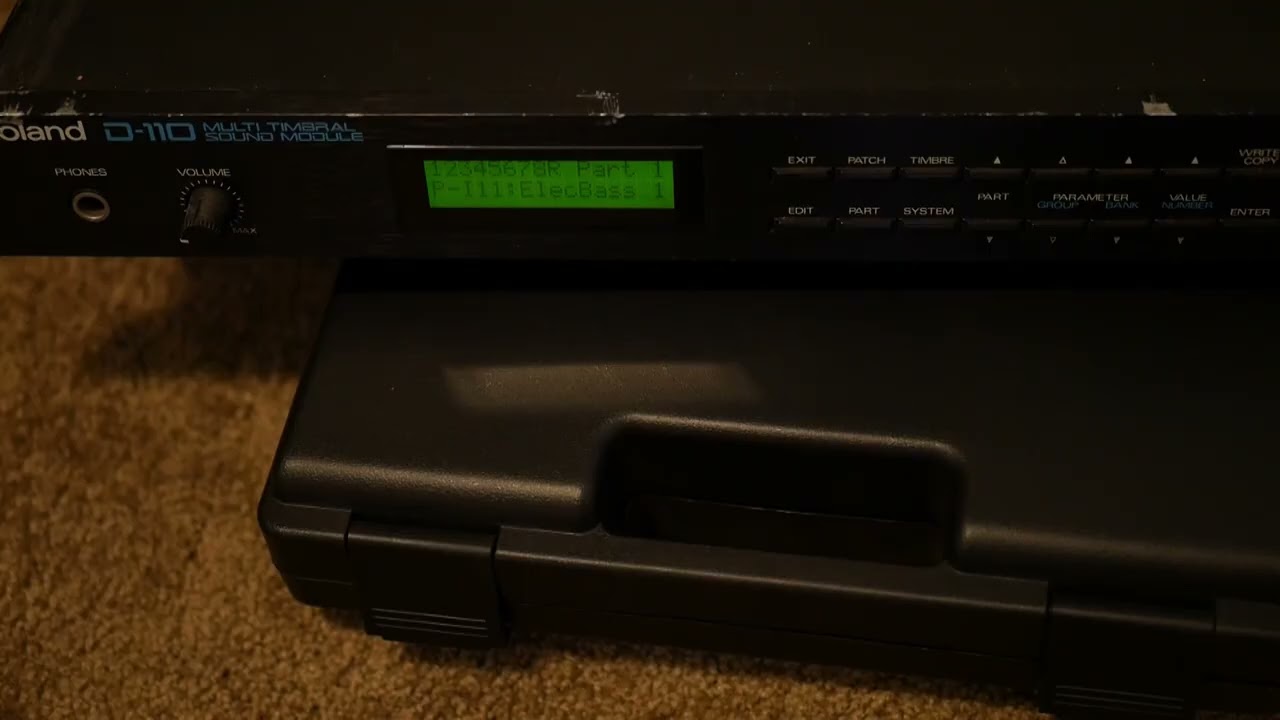 Roland D-110 Multi Timbral Sound Module 1988 - 1991 - Black | Reverb