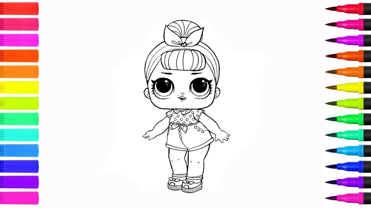 Lol Surprise Doll Coloring Book Page Lol Youtube