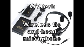 Unboxingreview Victech Wireless Tie And Head Microphone