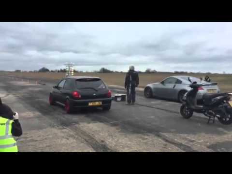 Ford Fiesta Puma Turbo Vs Nissan 350Z Drag Race