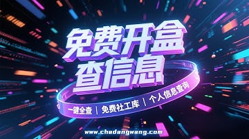 3秒查档！游戏实名+身份证+开房记录全搞定 | 免费个人信息查询工具 😲个人征信、开房记录、房产车产、银行流水、通话记录、聊天记录、违法处罚、出入境