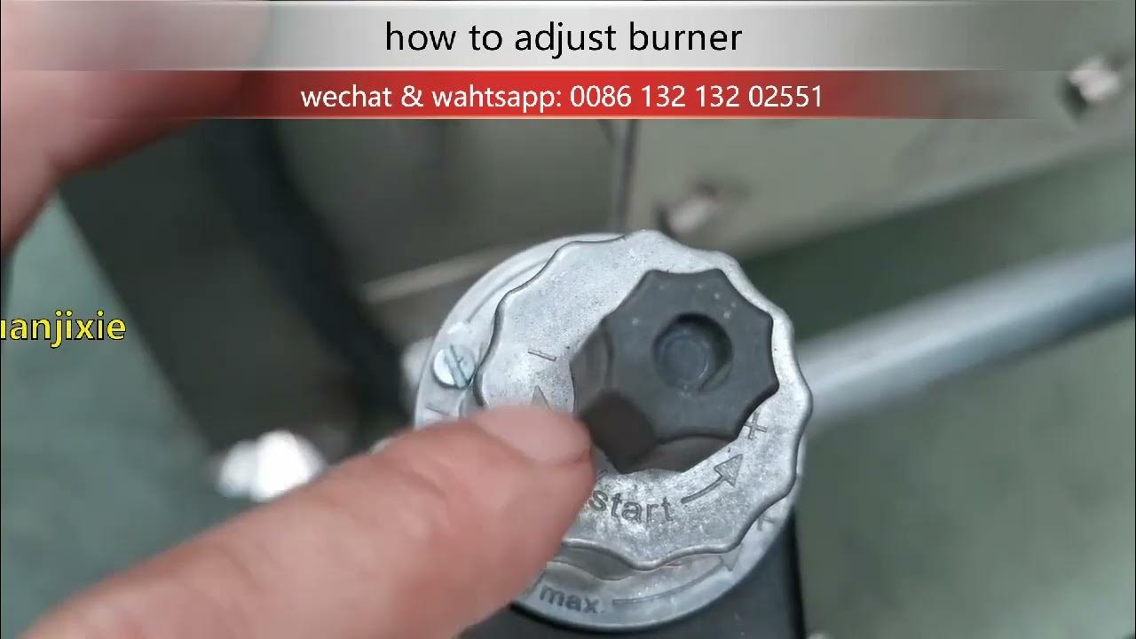 how to adjust the fryer burner Riello gas or diesel burner YouTube