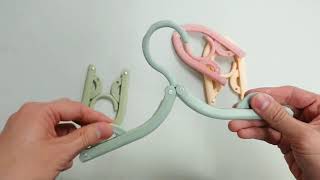 【KUENTAI】旅行用折り畳みハンガー