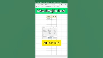 Create emoji in ms excel #shorts #ytshorts #excel #exceltutorial