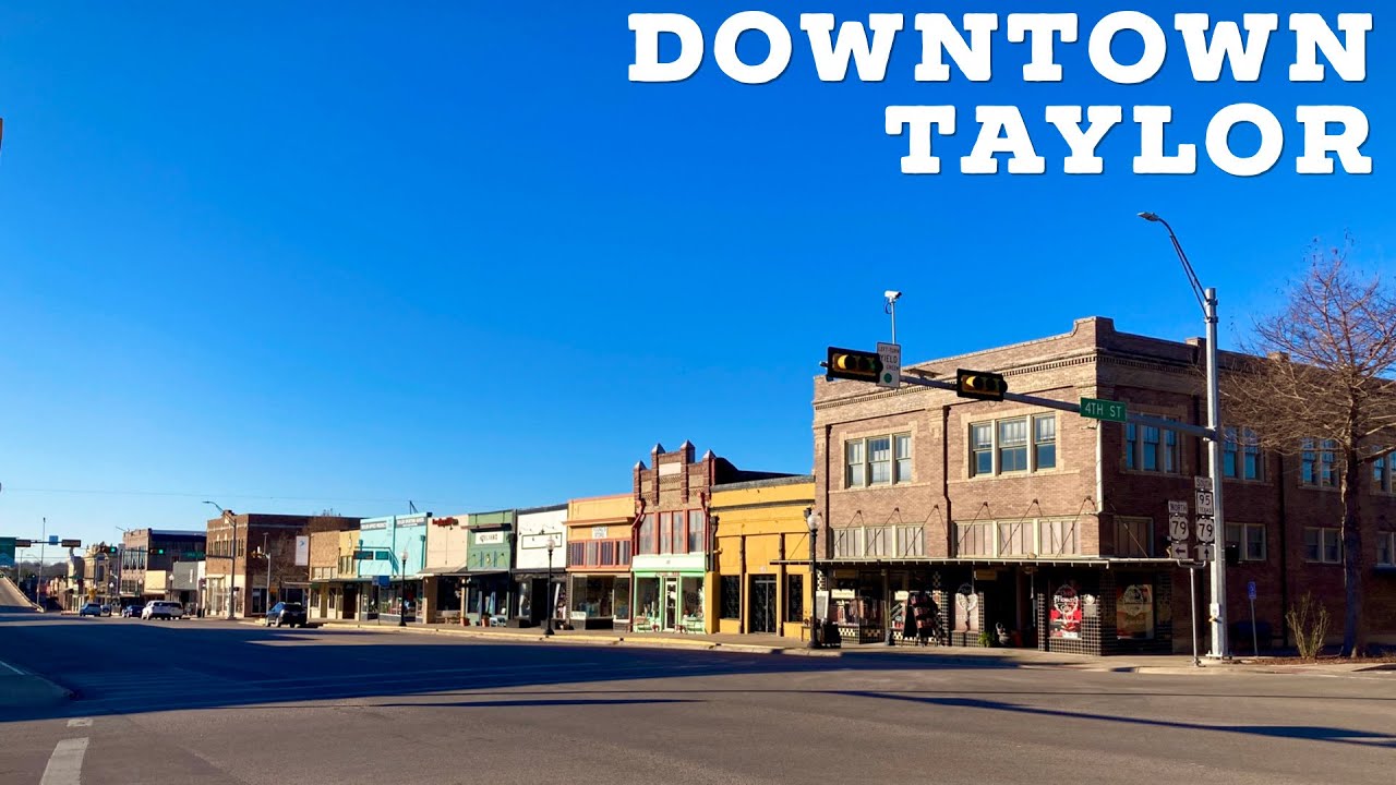 Downtown Taylor Walking Around Taylor, Texas YouTube