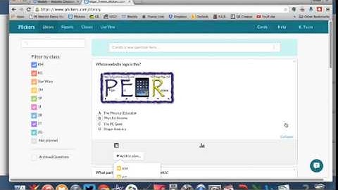 Phys.Ed.Review (Plickers Update)