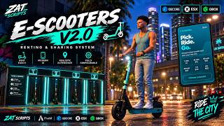 Full [ZaT-SCRIPTS] [QBCore / ESX / QBOX] E-Scooters + Rental + Open source YTD Textures (ALL IN ONE) Update