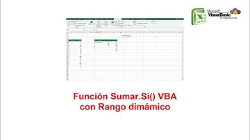 Función Sumar.Si() VBA Rango Dinámico