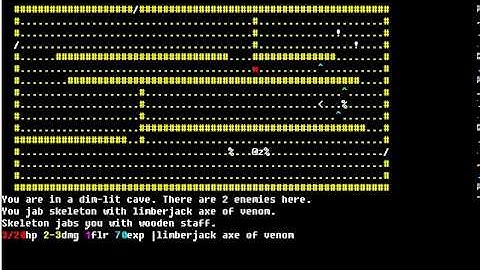 A simple roguelike in C